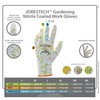 JORESTECH Safety Gardening Gloves Polyester Knitted Fiber with Nitrile Coating