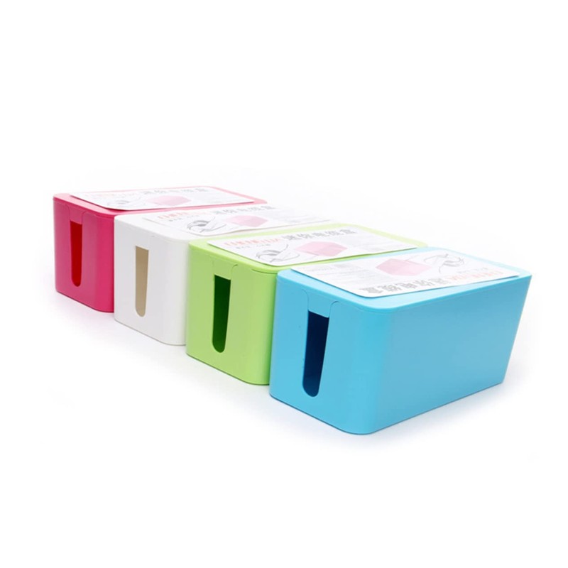 MERRYHAPY Box Organizer for Desk Tv and Computer Keeps Cables