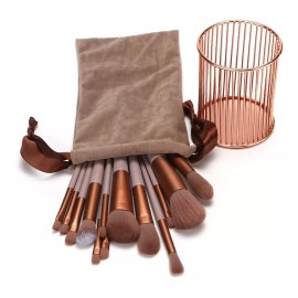 Okady 13 Pcs Brochas De Maquillaje Profesional Set De Brochas