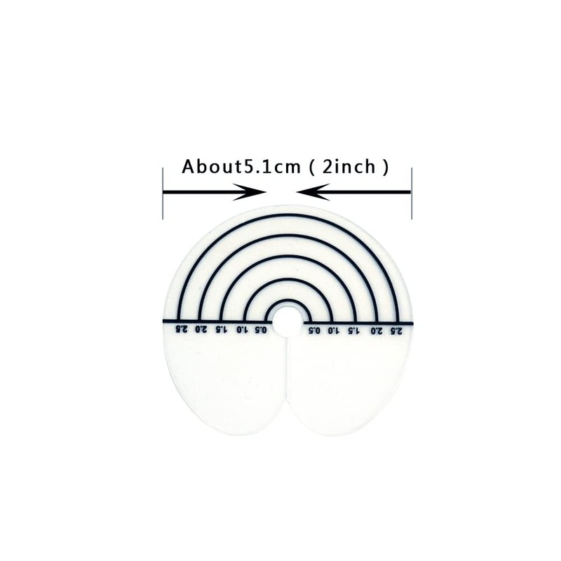 50 Pieces Heat Shield Guards with Graduations Round Single-hole Shield