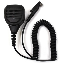 (2-Pack) Speaker Shoulder Microphone with 3.5mm Audio Jack Compatible for Motorola GP328 Plus GP344 GP388 EX500 EX600 Retevis RT29 RT47 RT48 RT82 Two-Way Radio