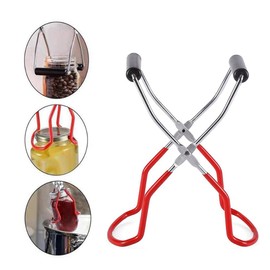 UQMIQURA Glass Lifter for Preserving Jars, Glass Tongs for Preserving, Clamp for Stainless Steel Preserving, Glass Lifter Resistance Lifter Grip Tool Tongs Kitchen Clip