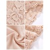 Boao 3 Pieces Women's Floral Lace Tube Top Bandeau Strapless