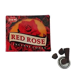 HEM Incense Red Rose Cone Box