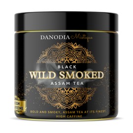 Danodia Foods Mistique Wild Smoked Tea from Assam 100g (First Flush), Truely Natural Black Tea, Medium Caffine | Danodia Exclusive Range Pack of 1