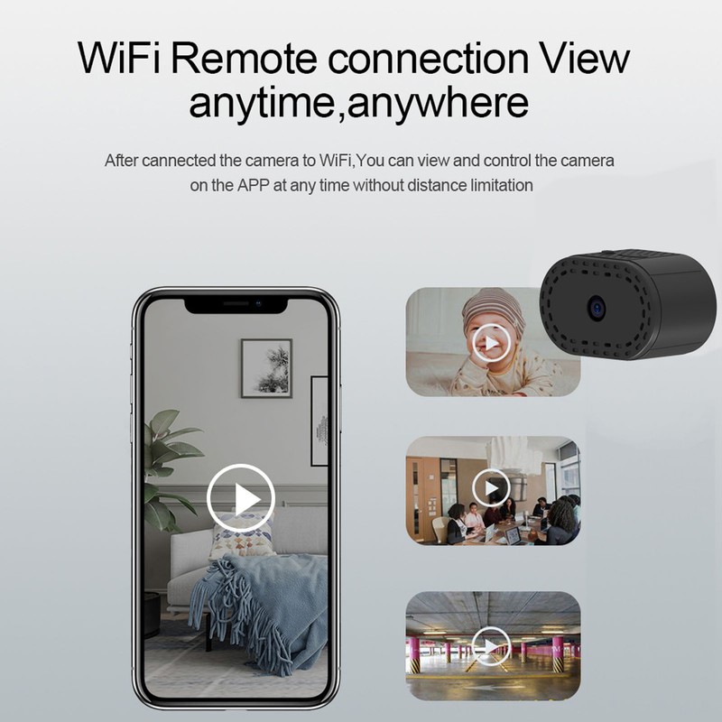 WiFi Wireless Mini Camera 1080P HD Night Vision Motion Detection