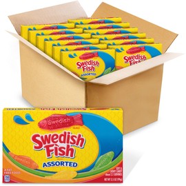 SWEDISH FISH Assorted Soft & Chewy Candy, 12 - 3.5 oz Boxes