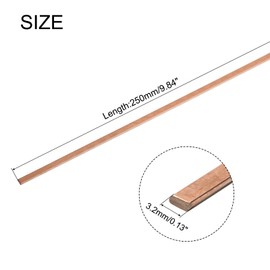 MECCANIXITY 21Pcs Copper Brazing Rods, Phosphor Copper Solder, Low Temperature Welding Stick 1/8"x3/64"x10" for Copper Repair, HVAC Refrigerator