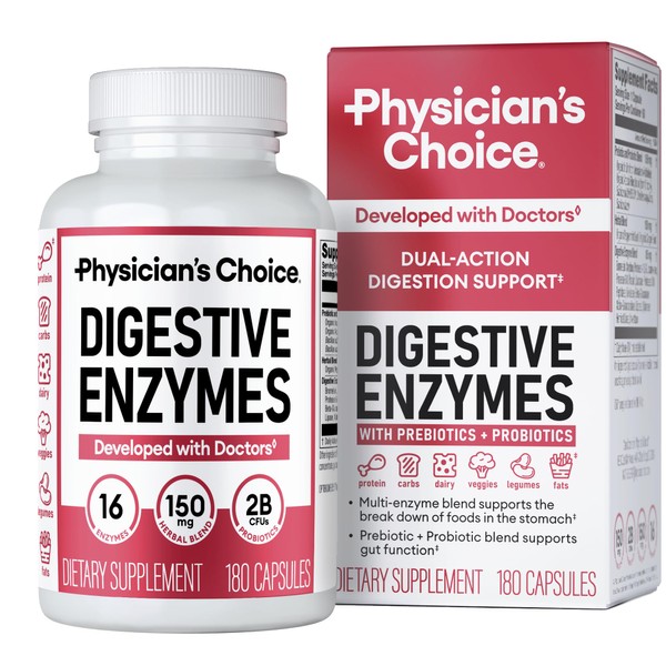 Physician's CHOICE Digestive Enzymes for Bloating & Digestion - 16
