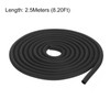 sourcing map Foam Rubber Weather Seal Strip, 7mm(9/32") Diameter 2.5