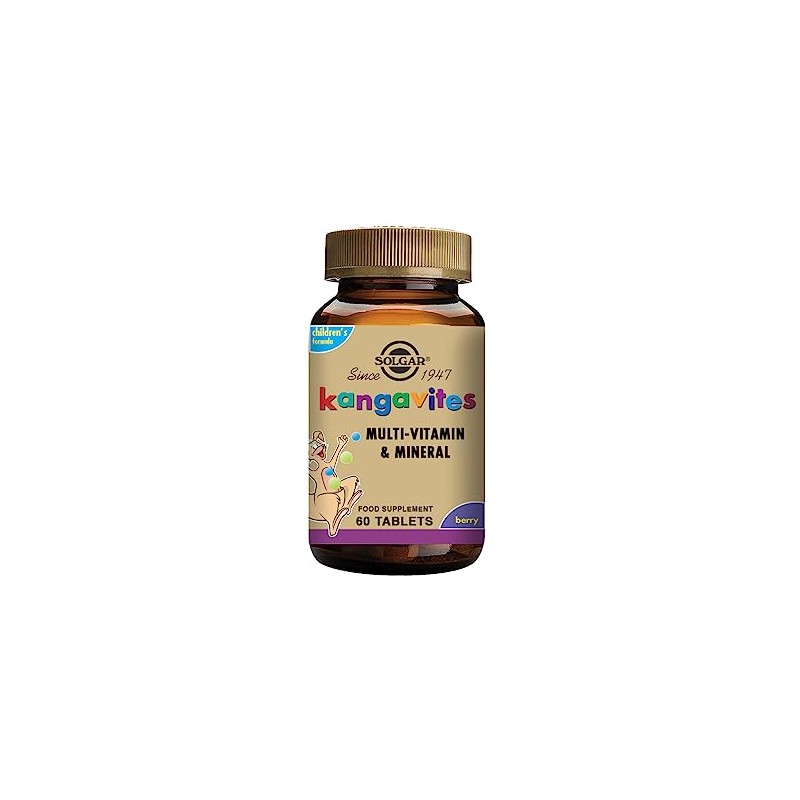 Solgar Kangavites Bouncing Berry Complete Multivitamin and Mineral Formula Chewable