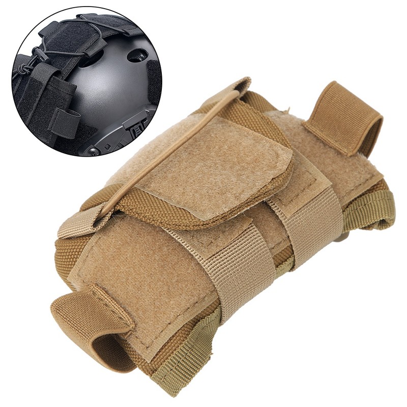 Helmet Counterweight Battery Storage Pouch Multi Functional Bag for Helmet