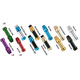 American Tackle Aluminum Reel Seat for Fishing Rod Building (Black/CalcuttaGold, 22MM)