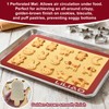 LILIAO Silicone Baking Mat, 3-Pack Non-Stick Reusable Baking Mat, Oven