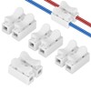 80 PCS CH2 Quick Connector Spring Wire Connectors Block, Electrical
