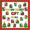 Moinchore 86 Pcs Christmas Bulletin Board with Christmas Tree Borders