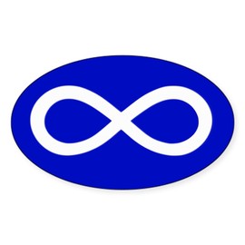 CafePress Infinity Symbol Oval Sticker Oval Car Bumper Sticker