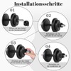 GooDengFull Pack of 4 28 mm Barbell Clamps Dumbbell Fastener