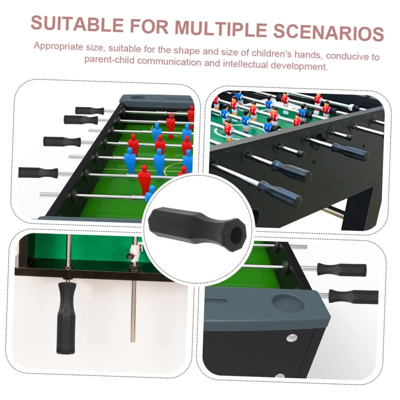 Kisangel 8pcs Foosball Handles Table Football Game Handles Replacement Foosball