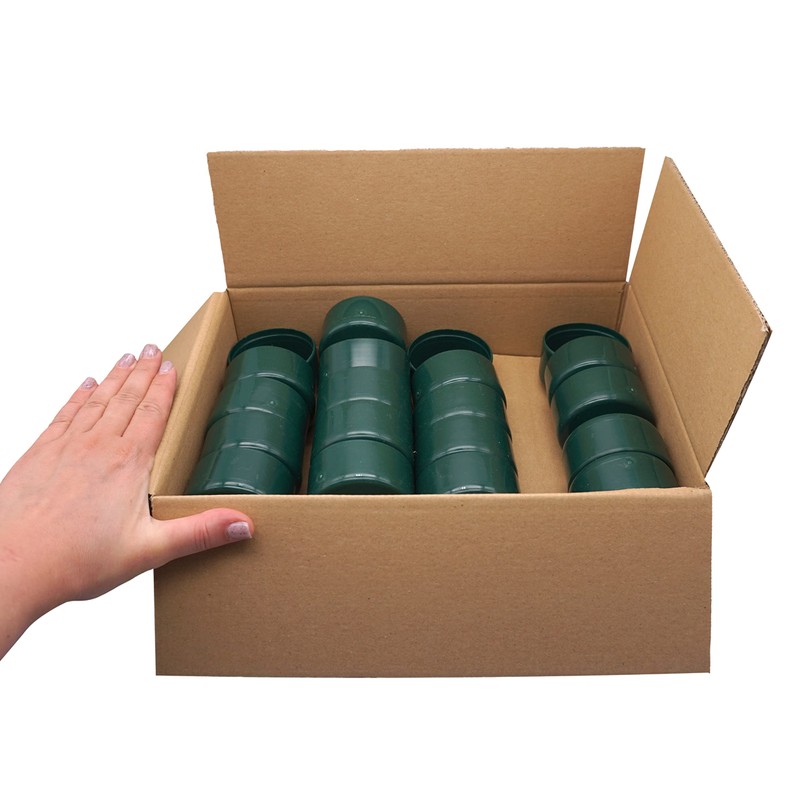 SKIR'CO RAL 6005 Fence Post Caps Round 60 mm Green