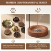 GMBANK Incense Holder, Incense Cone Holder With Wool Brush Inserts