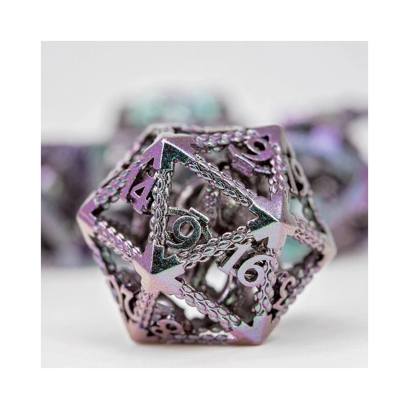 Sage's Imprisoned Kraken Ocean Depths Hollow Metal Polyhedral Dice Set