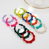 Winssigma Large Bamboo Hoop Earrings, Lightweight Candy Acrylic Earrings for