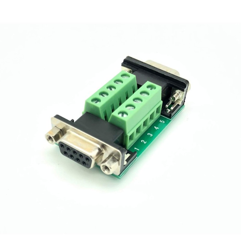 BUELEC DB9 Breakout Board Adapter 2-Pack - DB9 Male &