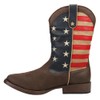 ROPER Mens American Patriotic Square Toe Casual Boots Mid Calf