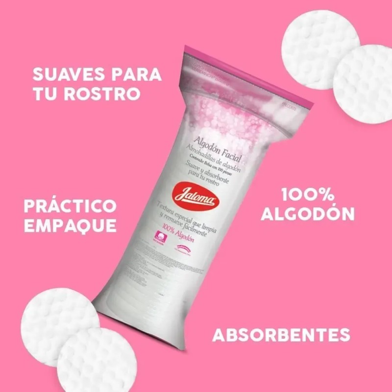 Pads Desmaquillantes Jaloma con 100 Pads