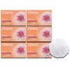 Caress Beauty Bar Soap Bundle with Bonus bath Sponge Loofah