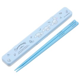 Skater ABC3AG Sanrio Cinnamoroll Watercolor Cosmetics Chopsticks & Chopsticks Case Set, 7.1 inches (18 cm), Made in Japan, Antibacterial Silver Ion Ag+