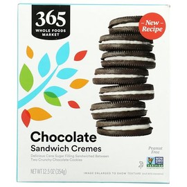 365 by Whole Foods Market Chocolate Sandwich Creme Cookie, 12.5 OZ