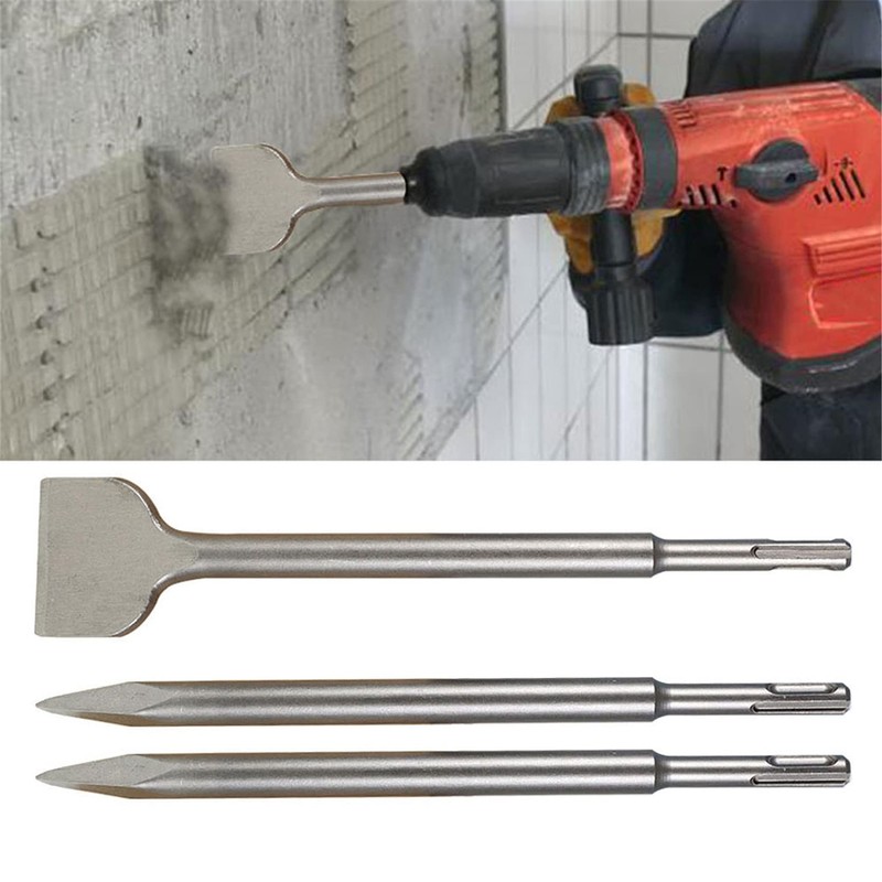 TINVHY 6-Pack SDS Plus Chisel Set, 40Cr Steel Concrete Drill