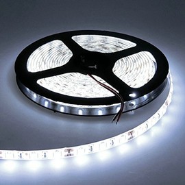 MASUNN 5 m Waterproof White/Warm White SMD 5630 300 LED Flexible Strip Tape Light Dc12V White