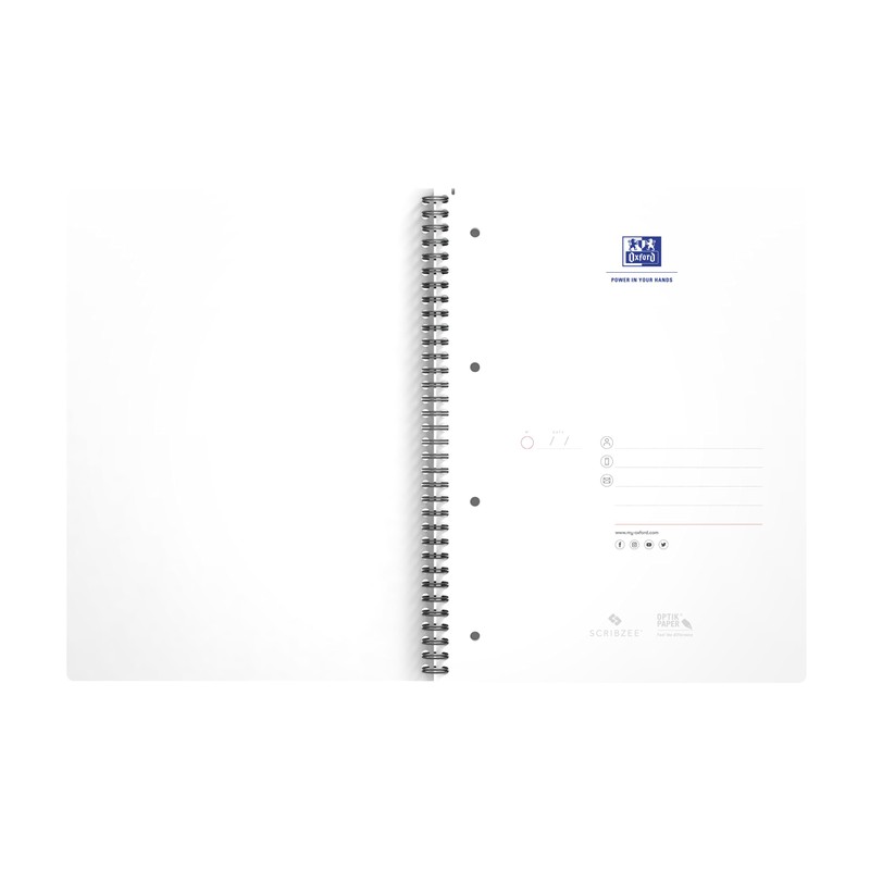 Oxford Office A4 College Writing Pad Squared Blue 100050225