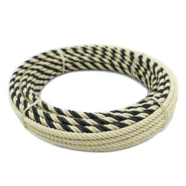 M-Royal Saddles Charro Ixtle Black 17Mts (55FT) Maguey Soga Rope Lasso