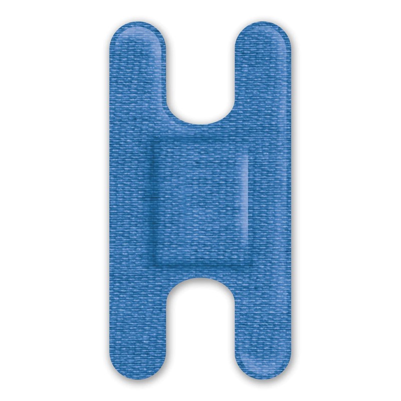 Curad Knuckle, Woven Blue Detectable Bandage, 100-Count