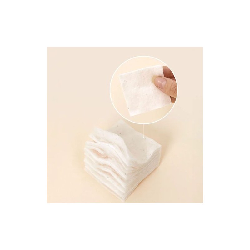 HEVEBLUE [HEVEBLUE]Bleach-free Biodegradable Stretchy 100% Cotton Pads (60ea)