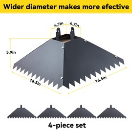 Metal Squirrel Baffle for 4x4Post, 17 Inch Squirrel Guard Stopper for Outdoor Bird Feeder Poles, Proof Baffles Keep Raccoons Out of Bird Houses (2 Pcs)