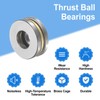 sourcing map 8pcs F4-10M Thrust Ball Bearings, 4mm x 10mm