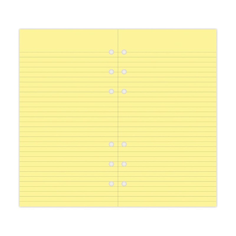 Filofax Personal Yellow Ruled Notepad