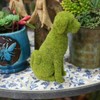 Cyrank Flocked Animal Statue Outdoor Garden Statues Decor European Style