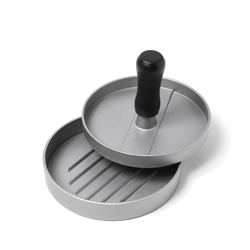 GORANDO Burger Press - Patty Press for Homemade Burgers (Aluminium)