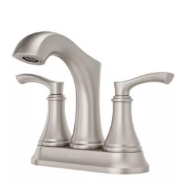 Pfister Woodbury Bathroom Sink Faucet. Brushed Nickel. LG48-WD0GS. RM8