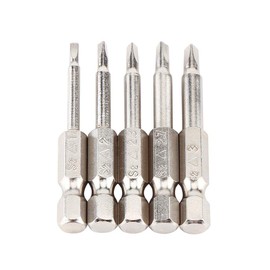 Torx Screwdriver Bits Set, 5 Pieces 50 mm 1/4 Inch Hexagonal Triangle Screwdriver Bits Δ1.8/Δ2.0/Δ2.3/Δ2.7/Δ3.0 Magnetic Triangle Head Screwdriver Bits