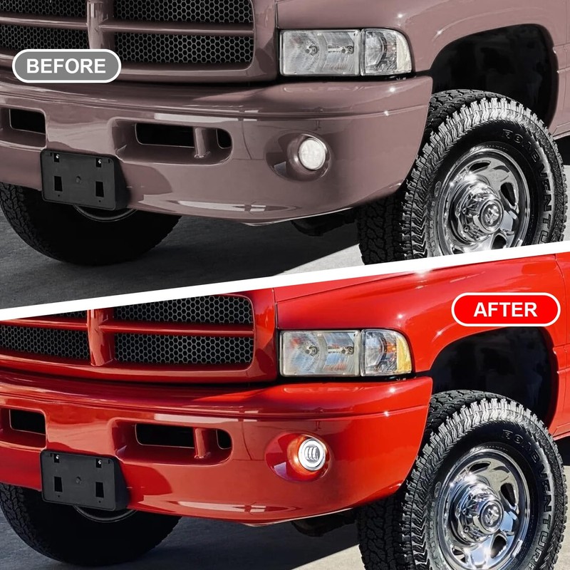 KAKABAS LED Fog Lights with DRL for Dodge Ram 1500/2500/3500