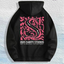 Saints Studios 2025 Graphic Hoodie 100% Cotton US Warehouse 7 ColorsColor: Army Green, Size: 2 XL