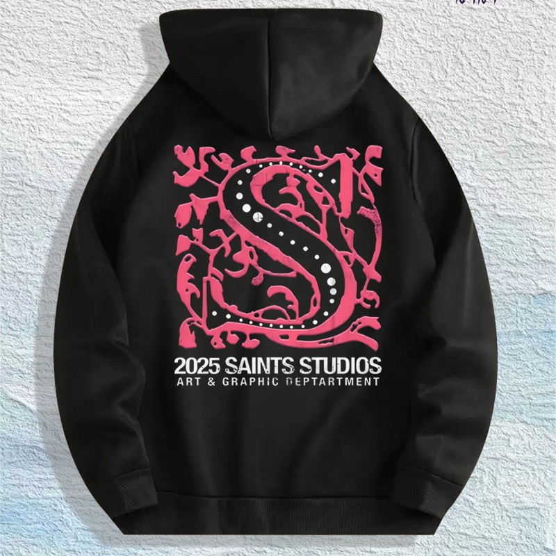 Saints Studios 2025 Graphic Hoodie 100% Cotton US Warehouse 7