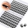 Kiromiro Wispy Lash Clusters Fluffy Eyelash Clusters 9-16mm Hybrid Cluster